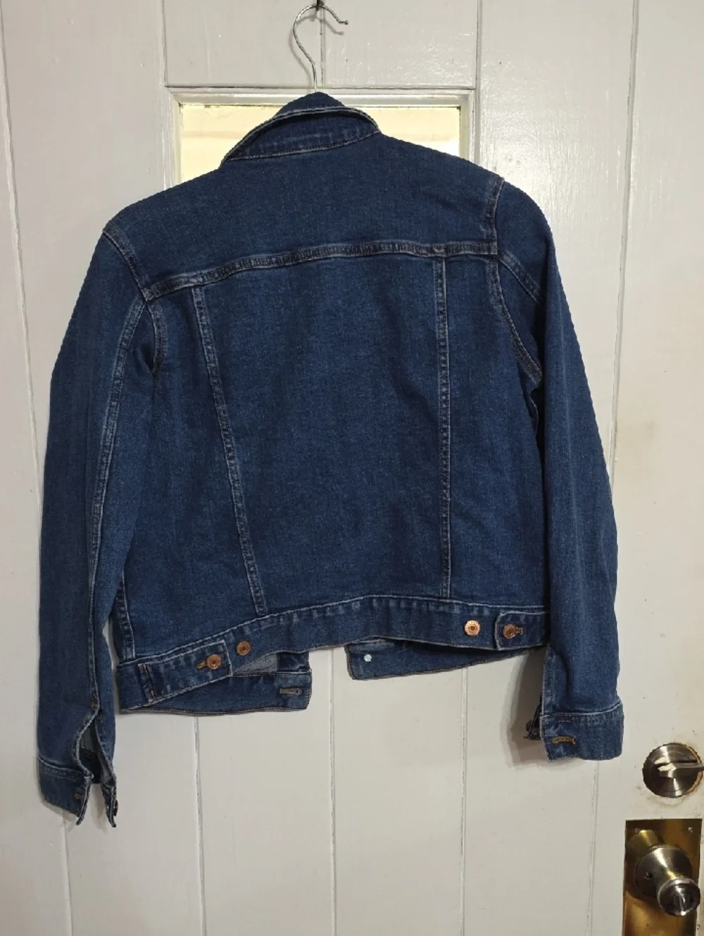 J Crew Mercantile Women's Denim Jacket Stretch Comfort Pockets Classic Sz S EUC‎
